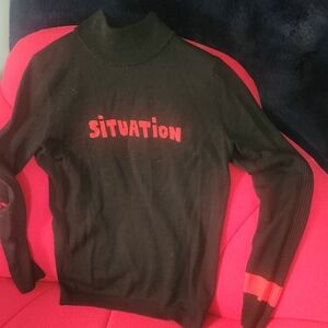 Black and Red Sweater